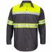 Hi-Visibility Ripstop Color Block Long Sleeve Work Shirt Type O, Class 1