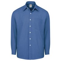Light Blue Dickies Occupational Workwear SS36LB Polyester/Cotton Mens Button-Down Long Sleeve Oxford Shirt 